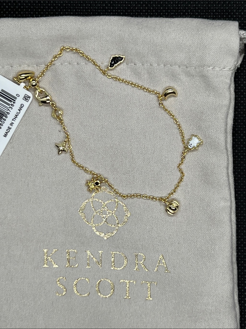 Kendra Scott Gold Halloween Charm Bracelet with Mixed Mini Charms - Gold